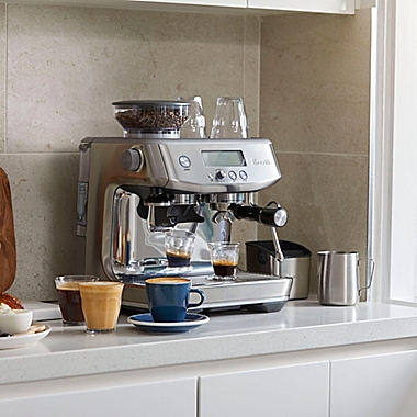 Breville&reg; Barista Pro&trade; Stainless Steel Espresso Maker in Black Truffle. View a larger version of this product image.