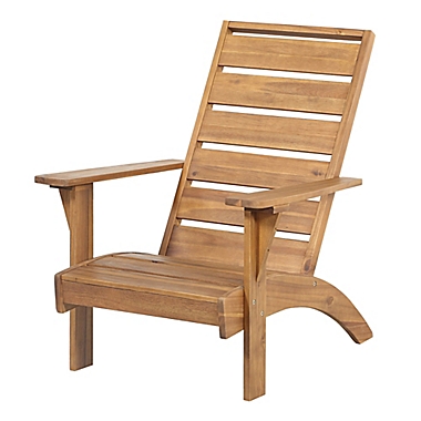 Linon Home Portland Outdoor Conversation Chair in Brown. View a larger version of this product image.