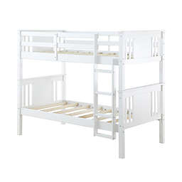 Dorel Living® Oakview Twin Over Twin Bunk Bed in White