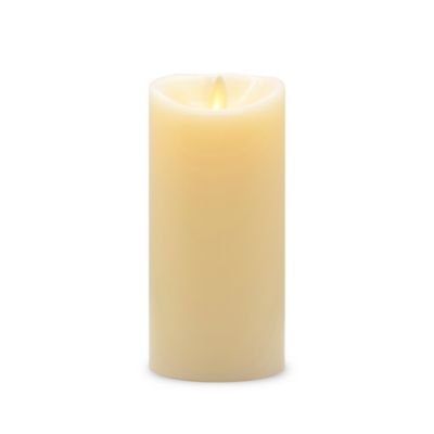 Luminara&reg; Real-Flame Effect 6.5-Inch Vanilla Pillar Candle in Ivory