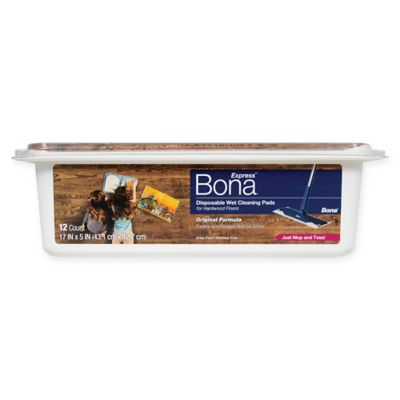 Bona&reg; Disposable Wet Cleaning Pads for Hardwood Floors 12 ct.
