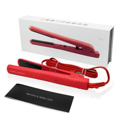 HerStyler Colorful Seasons Flat Iron in Red