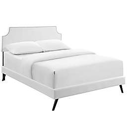 Modway Corene Upholstered Platform Bed with Round Legs