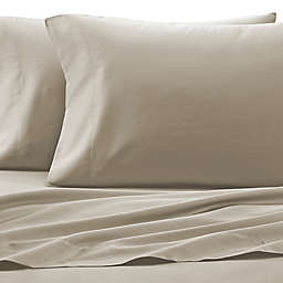 Under The Canopy® HomeGrown™ Cotton 250-Thread-Count Standard Pillowcases in Stone