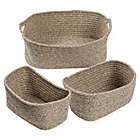 Alternate image 1 for Honey-Can-Do&reg; Nested Baskets in Beige (Set of 3)