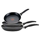 Alternate image 3 for T-fal&reg; Pure Cook Nonstick Aluminum 3-Piece Fry Pan Set in Black