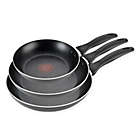 Alternate image 0 for T-fal&reg; Pure Cook Nonstick Aluminum 3-Piece Fry Pan Set in Black