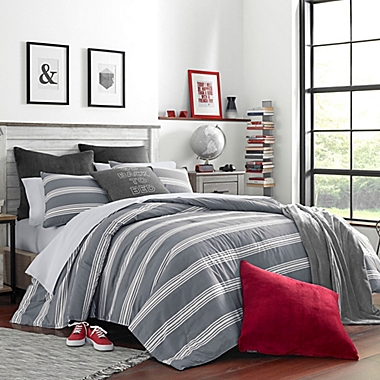 Nautica&reg; Craver Full/Queen Comforter Set in Charcoal. View a larger version of this product image.