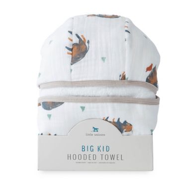 Little Unicorn Toddler Muslin Terry Hooded Towel. View a larger version of this product image.