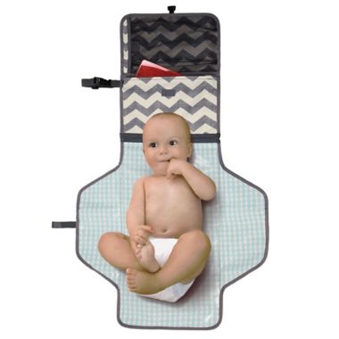 SKIP*HOP&reg; Pronto Signature Changing Station in Grey Chevron. View a larger version of this product image.