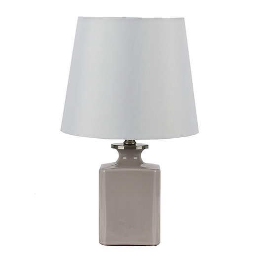 Alternate image 1 for Bee & Willow™ Home Fleur Table Lamp in Grey with White Shade