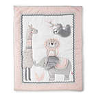 Alternate image 1 for Levtex Baby&reg; Imani 4-Piece Crib Bedding Set in Pink/Grey