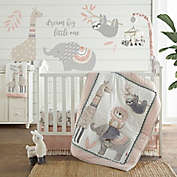 Levtex Baby&reg; Imani 4-Piece Crib Bedding Set in Pink/Grey