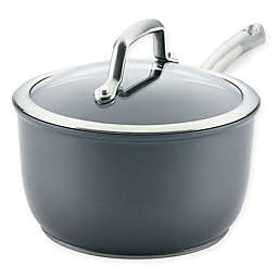 Anolon® Accolade Nonstick Hard Anodized 2.5 qt. Covered Saucepan in Moonstone