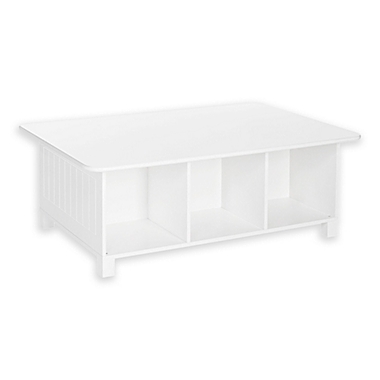 RiverRidge&reg; Kids Activity Table with 6 Storage Cubbies in White. View a larger version of this product image.
