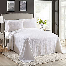 Avah Reversible Twin Bedspread in White