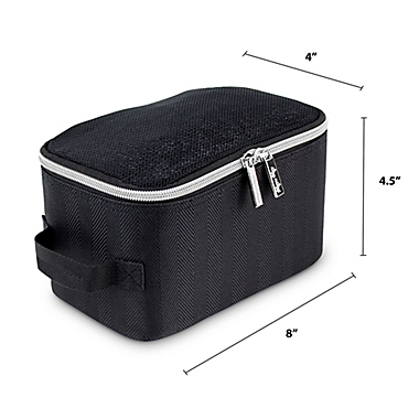 Itzy Ritzy&reg; 3-Piece Pack Like A Boss Packing Cubes in Black/Silver. View a larger version of this product image.