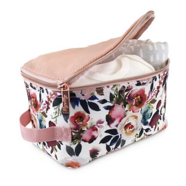 Itzy Ritzy&reg; 3-Piece Pack Like A Boss Packing Cubes in Blush Floral. View a larger version of this product image.