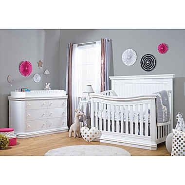 Sorelle Primo 4-in-1 Convertible Crib in White. View a larger version of this product image.
