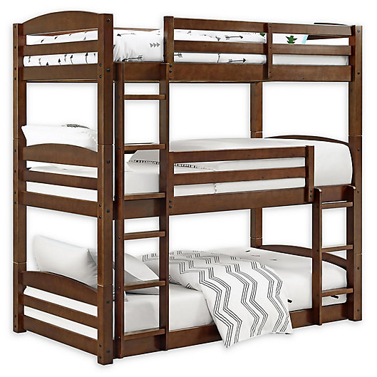 Dorel Living Maverick Wooden Triple, Triple Bunk Bed Dimensions