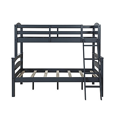 Dorel Living&reg; Tayson Twin Over Full Bunk Bed in Gray. View a larger version of this product image.