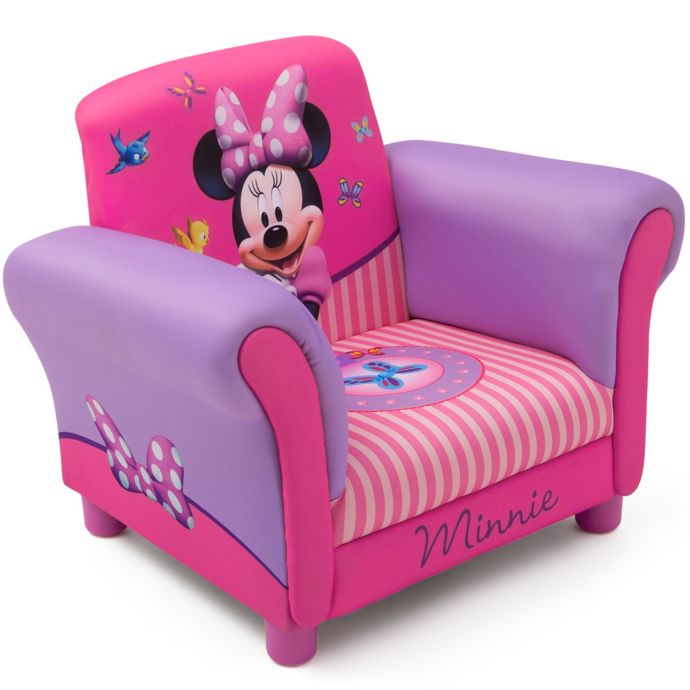 Delta Children Disney Minnie Mouse Kids Upholstered Chair Bed Bath Beyond