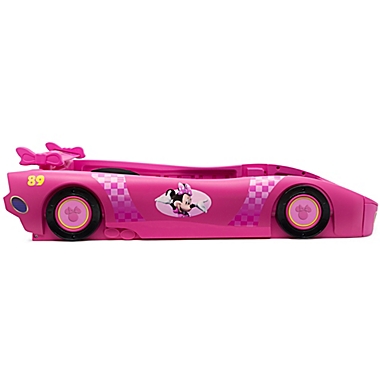 Delta Children Disney&reg; Minne Mouse Car Twin Bed in Pink. View a larger version of this product image.