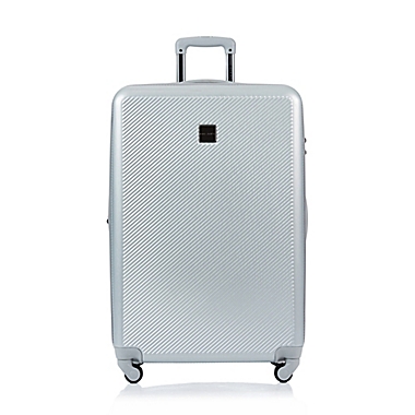 CHAMPS Iconic 3-Piece Hardside Expandable Spinner Luggage Set in Silver. View a larger version of this product image.