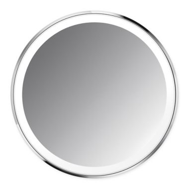 simplehuman&reg; Sensor Mirror Compact in Brushed Stainless Steel. View a larger version of this product image.