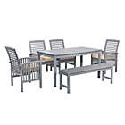 Alternate image 1 for Forest Gate Arvada 6-Piece Acacia Wood Outdoor Dining Set