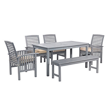 Forest Gate Arvada 6-Piece Acacia Wood Outdoor Dining Set. View a larger version of this product image.