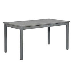 Forest Gate Arvada Acacia Wood Outdoor Dining Table in Grey Wash