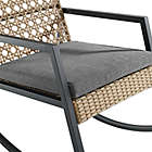 Alternate image 4 for Forest Gate Patio Wicker Rocking Chair in Grey/Brown
