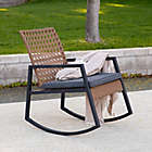 Alternate image 10 for Forest Gate Patio Wicker Rocking Chair in Grey/Brown
