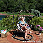 Alternate image 6 for Sunnydaze Decor Danielle Hanging Egg Chair in Grey