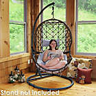 Alternate image 5 for Sunnydaze Decor Danielle Hanging Egg Chair in Grey