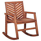 Alternate image 0 for Forest Gate Olive Acacia Wood Outdoor Rocking Chair in Brown