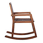 Alternate image 3 for Forest Gate Olive Acacia Wood Outdoor Rocking Chair in Dark Brown