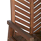 Alternate image 5 for Forest Gate Olive Acacia Wood Outdoor Rocking Chair in Dark Brown