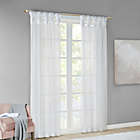 Alternate image 1 for Madison Park Ceres 63-Inch Twist Tab Voile Window Curtain Panel in White (Single)