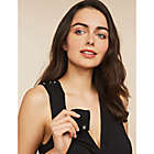 Alternate image 1 for Motherhood Maternity&reg; Medium 3-in-1 Labor, Delivery, and Nursing Gown in Black