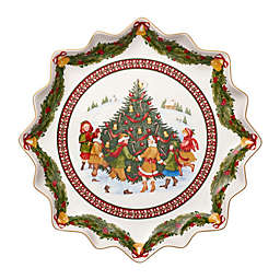 Villeroy & Boch Toy's Fantasy Around the Tree Deep Pastry Plate in White