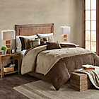 Alternate image 1 for Madison Park Boone 7-Piece Queen Comforter Set in Brown