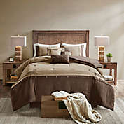 Madison Park Boone 7-Piece King Comforter Set in Brown