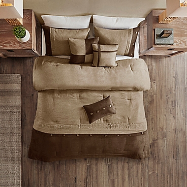 Madison Park Boone 7-Piece Queen Comforter Set in Brown. View a larger version of this product image.