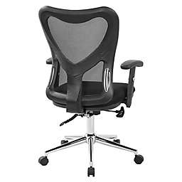 Techni Sport® Faux Leather Swivel Office Chair in Black