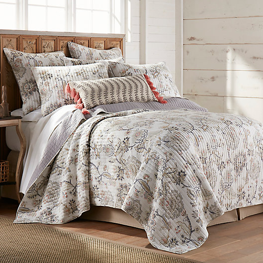 Lovely Patchwork Hadley Floral Reversible King Size Bedroom Quilt 