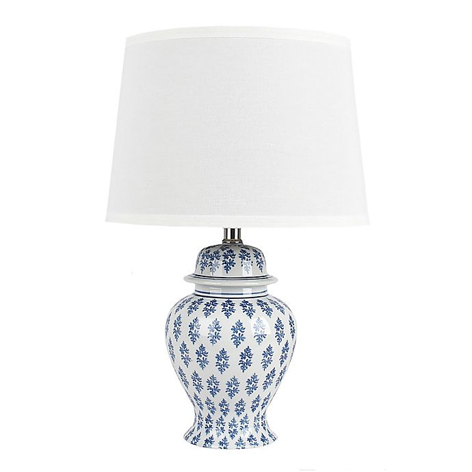 One Kings Lane Open House Ginny Table, Blue And White Table Lamps
