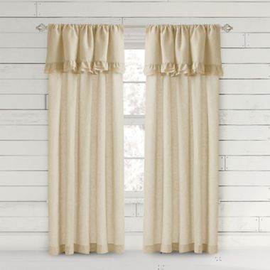 Bee & Willow&trade; Home Ruffle 84-Inch Rod Pocket Curtain Panel in Coconut Milk (Single). View a larger version of this product image.