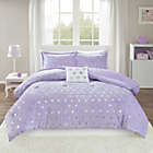 Alternate image 1 for Mi Zone Rosalie 4-Piece Full/Queen Comforter Set in Purple/Silver